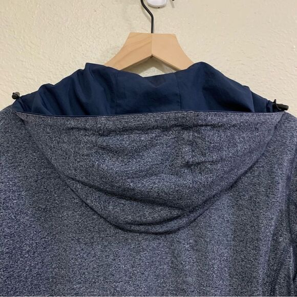 JACKET REVERSIBLE UNISEX SMALL NAVY BLUE RAIN COAT / FLEECE JACKET NO TAGS. - Picture 12 of 16